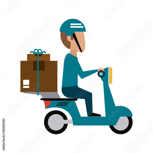 mailman with package icon image