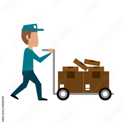 mailman with package icon image