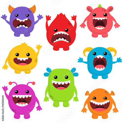 Cute Monsters With Big Mouths