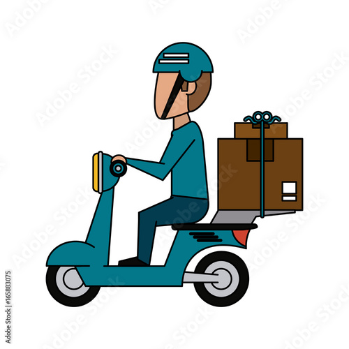 mailman with package icon image