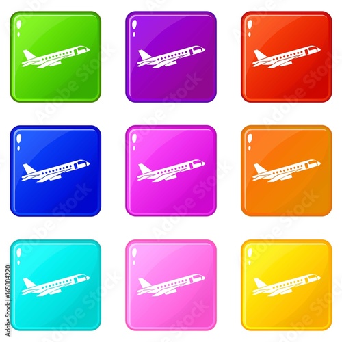 Airplane taking off set 9