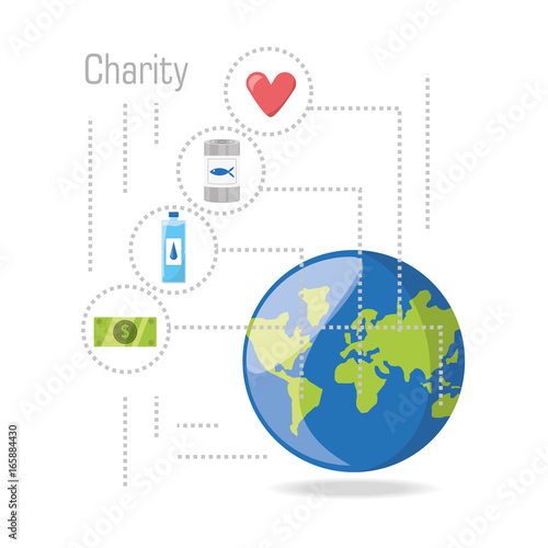 donation support symbol to charity of the people