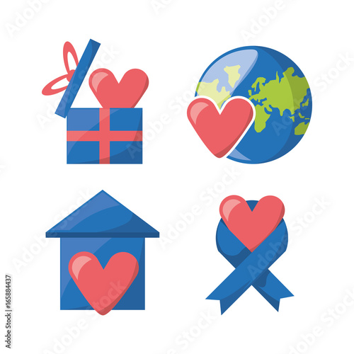 donation support symbol to charity of the people