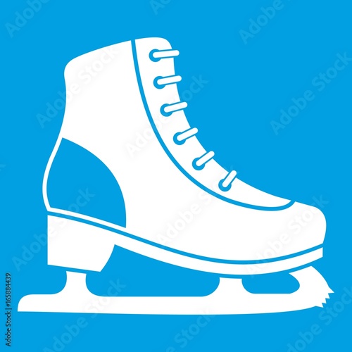 Ice skate icon white