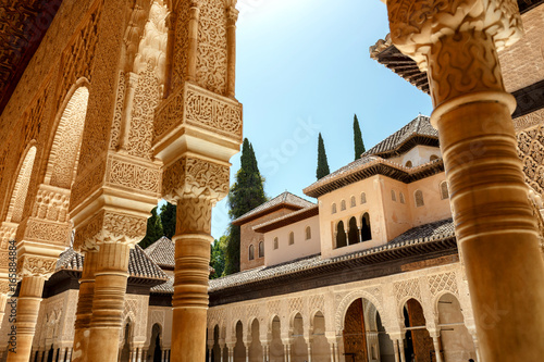 Alhambra palace in Granada, Andalusia Spain