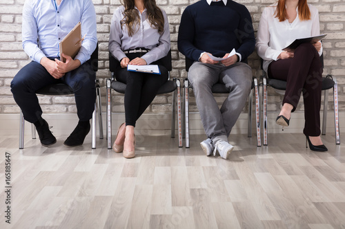 Applicants Waiting For Job Interview photo