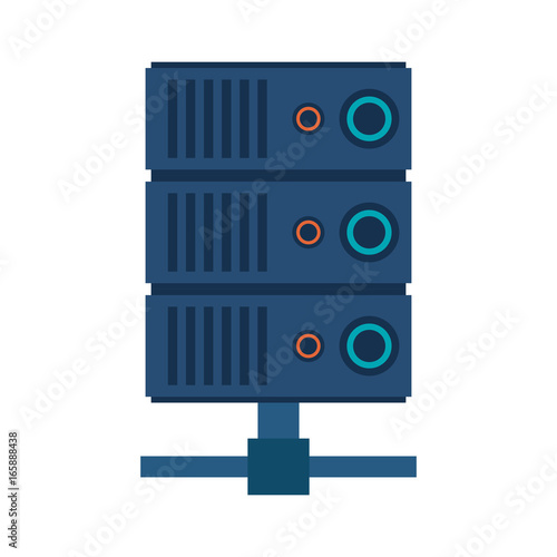 data center or web hosting icon image