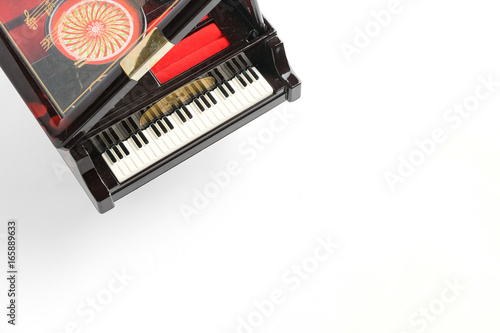 Piano model isolated on white