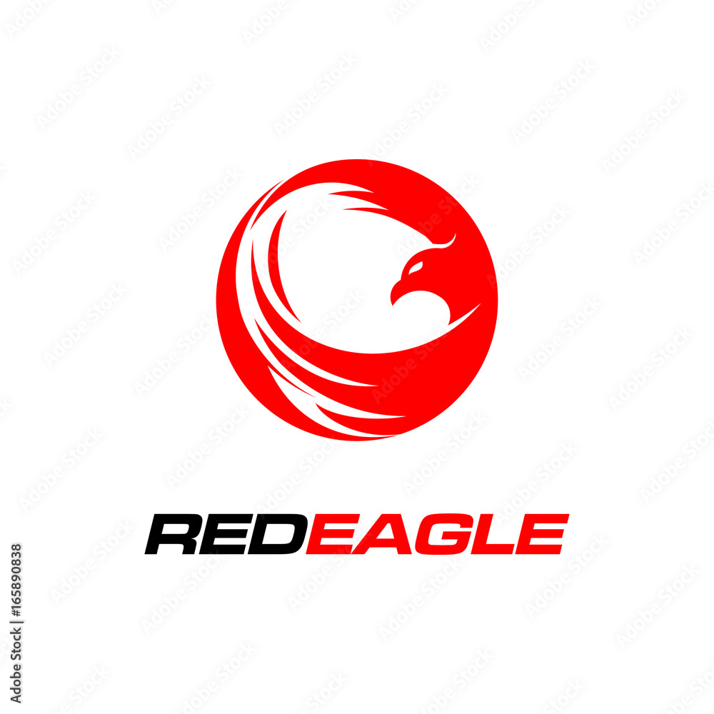 Red Eagle Logo Stock Vector Adobe Stock
