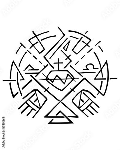 Christian symbol of Jesus Sacred Heart and Hands