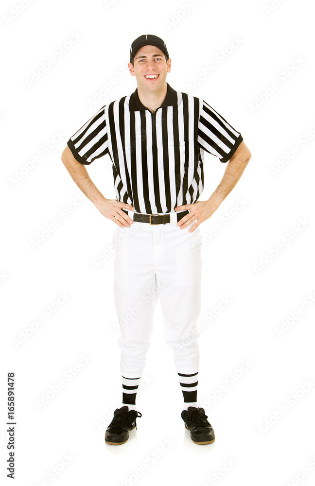 Fototapeta premium Referee: Happy Football Referee