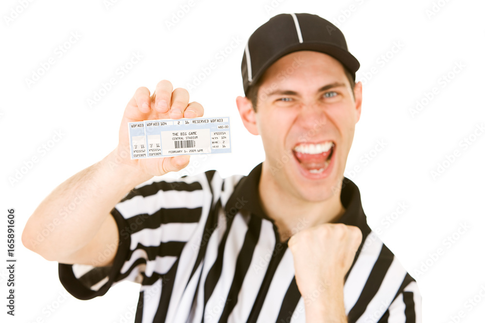 Referee: Holding Tickets to Big Game Referee: Holding Tickets to Big Game