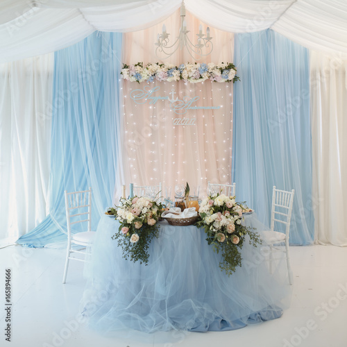 Beautiful decoration for wedding banquet
