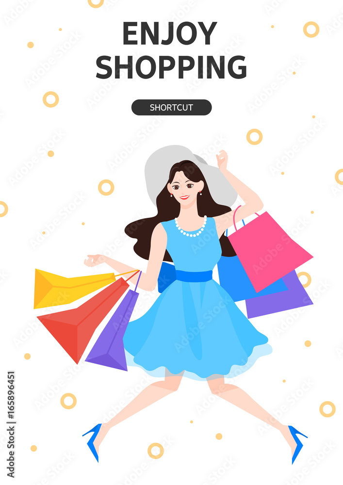 Shopping illustration Shopping illustration