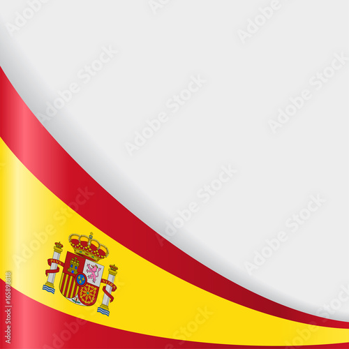 Spanish flag background. Vector illustration.