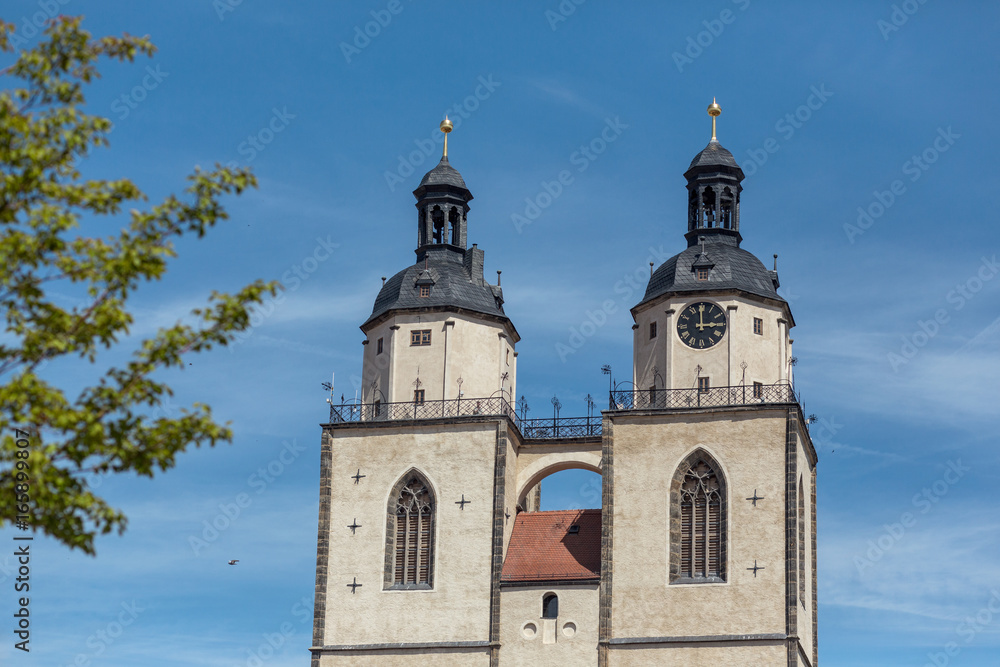 Wittenberger Stadtkirche im Sommer 2017