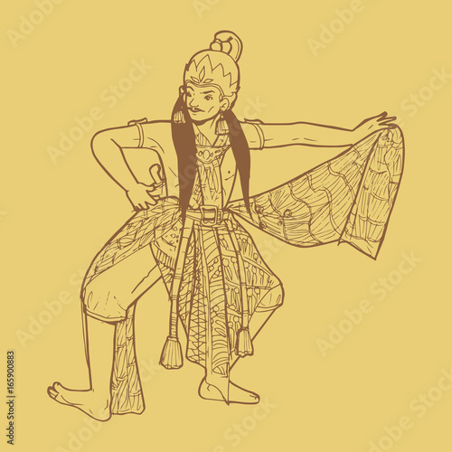 Traditional Indonesian dance from Java