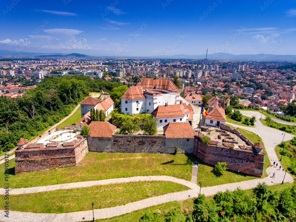 The Brasov Fortress as seen from above