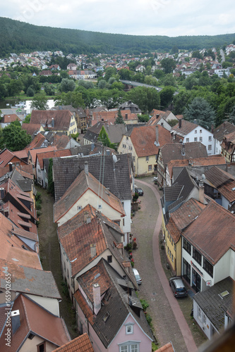 Blick vom Bayersturm in Lohr am Main photo