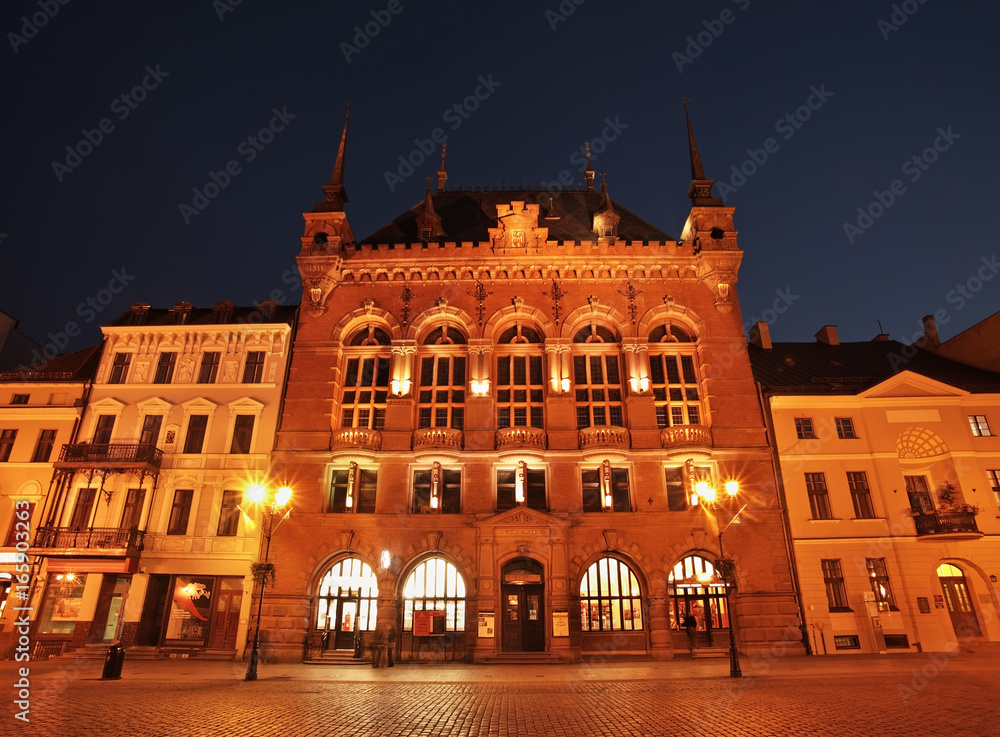 Artus Court (Dwor Artusa) at Market square in Torun.  Poland