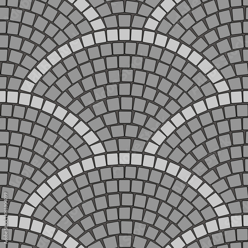 Cobblestone Pavement Seamless vector pattern photo