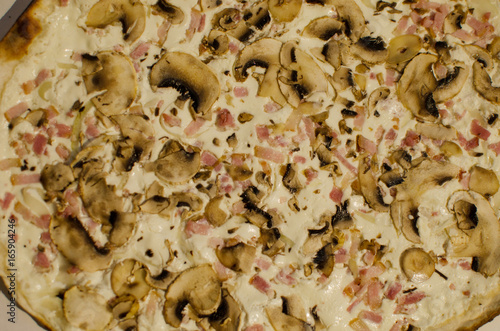 Tarte flambée - typical Alsatian food