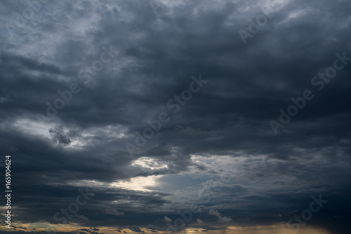 dark storm clouds,clouds with background,Dark clouds before a thunder-storm. © pinglabel