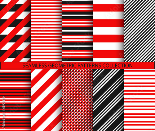 Seamless geometric patterns collection