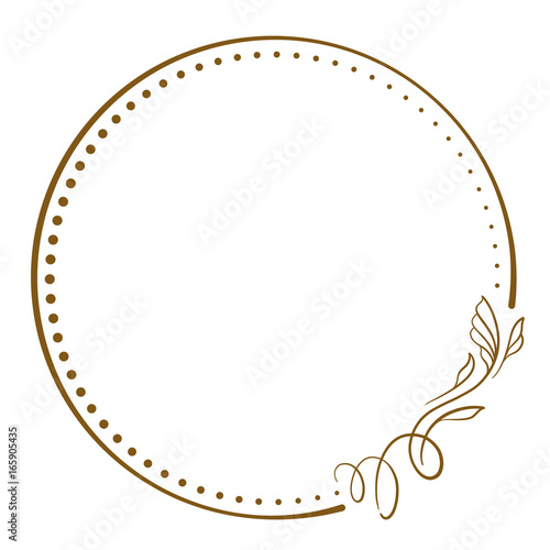 Vector floral vintage frame