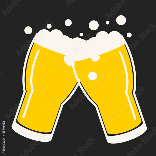 beer glass vector