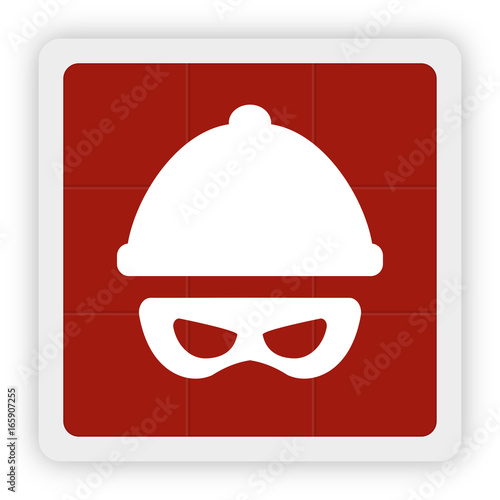 Red Icon Schaltfläche - Gangster