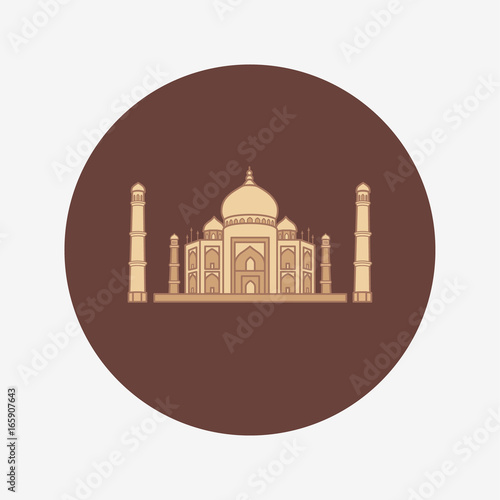 Taj Mahal icon.