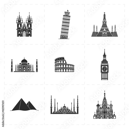 landmark modern icons