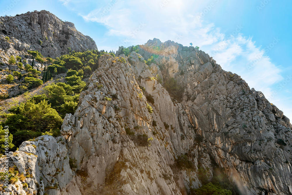 Gorge with Cliffs in Omis Croatia