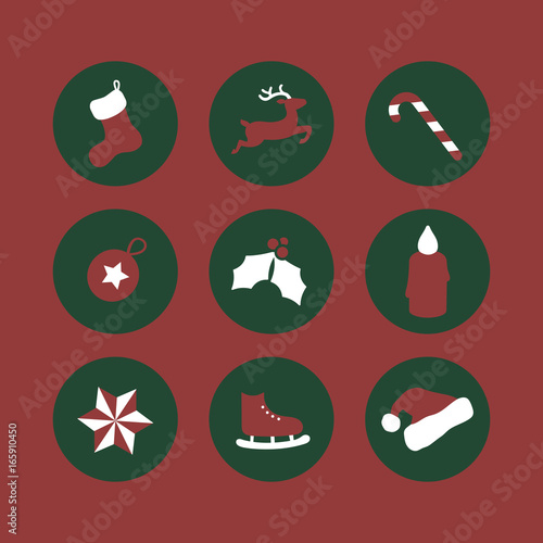 Weihnachten - Symbole - Icons