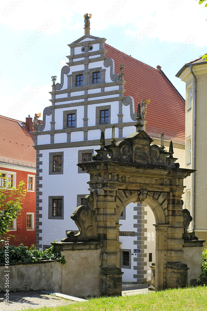 Tuchmachertor Gate and Brauhaus in Meissen