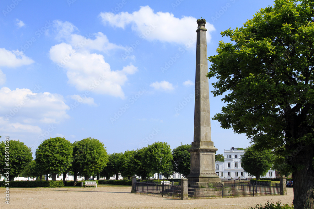 Obelisk at the Circus in Putbus, Ruegen island