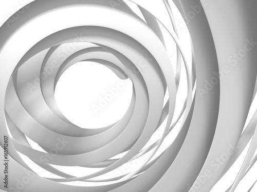 Abstract White Round Circles Pattern Background