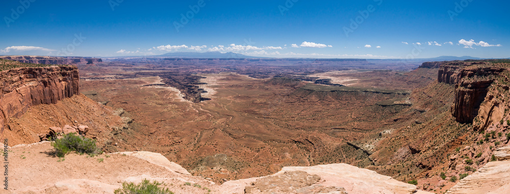 Panorama beim Green River Outlook im Island in the Sky District des Canyonlands National Park, Utah