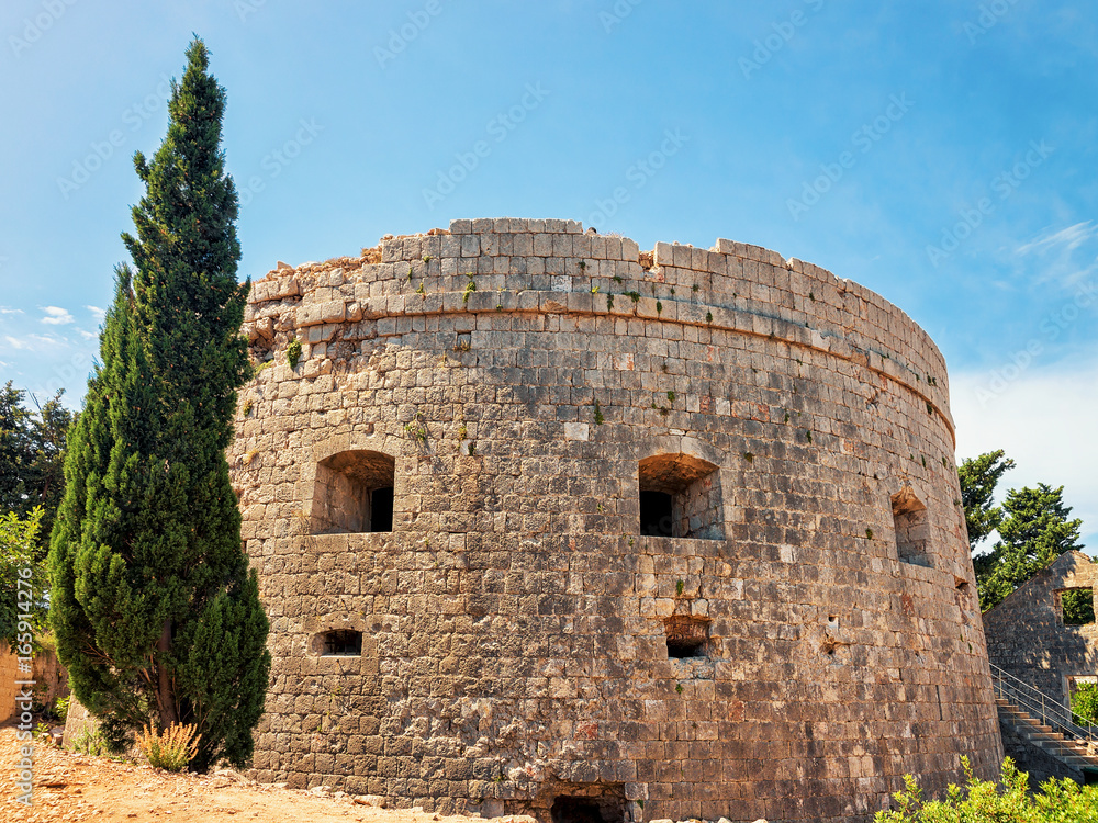 Ancient fortress on Lokrum Island
