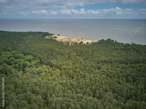 Aerial view of Curonian Spit.