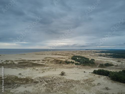 Aerial view of Curonian Spit.
