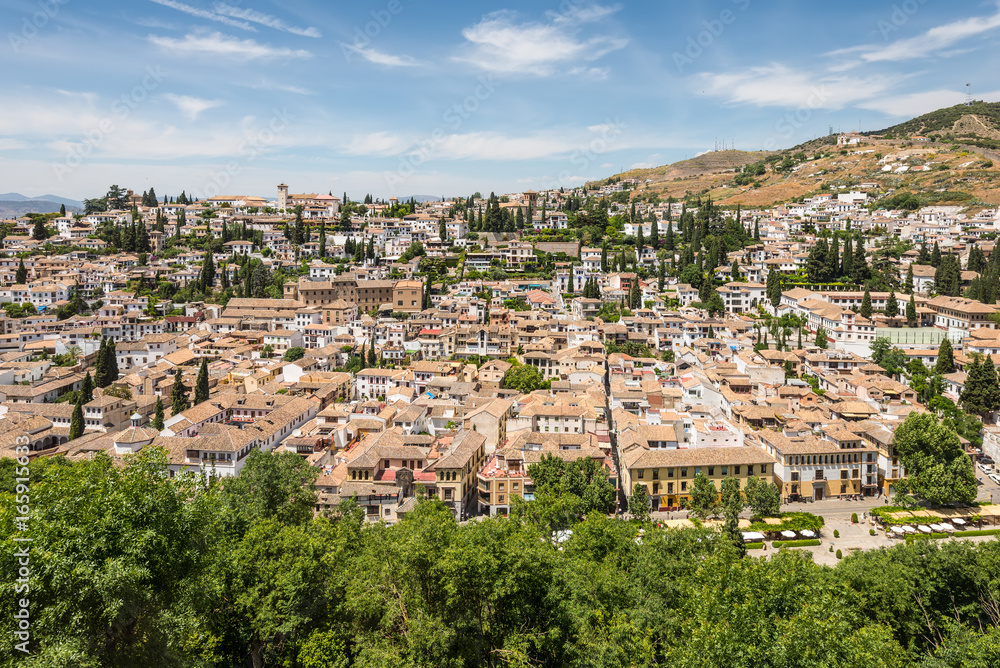 Granada cityscape, Andalusia, Spain