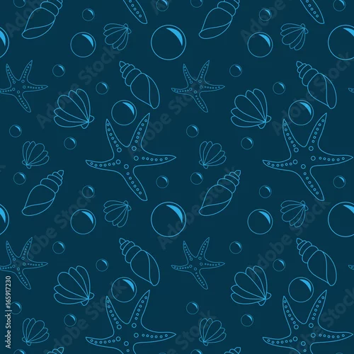 Tapety Ciemny wzór morskich