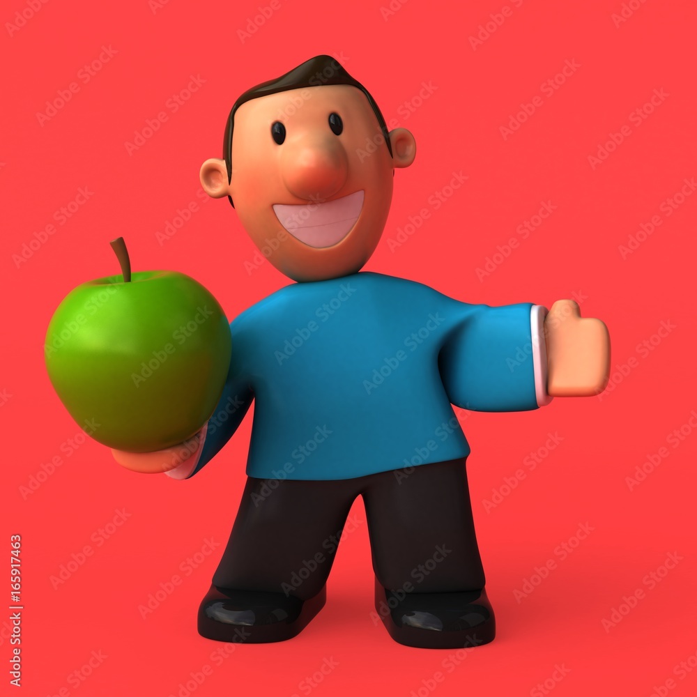 Cartoon character - 3D Illustration Cartoon character - 3D Illustration