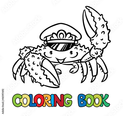 Crab coloring book