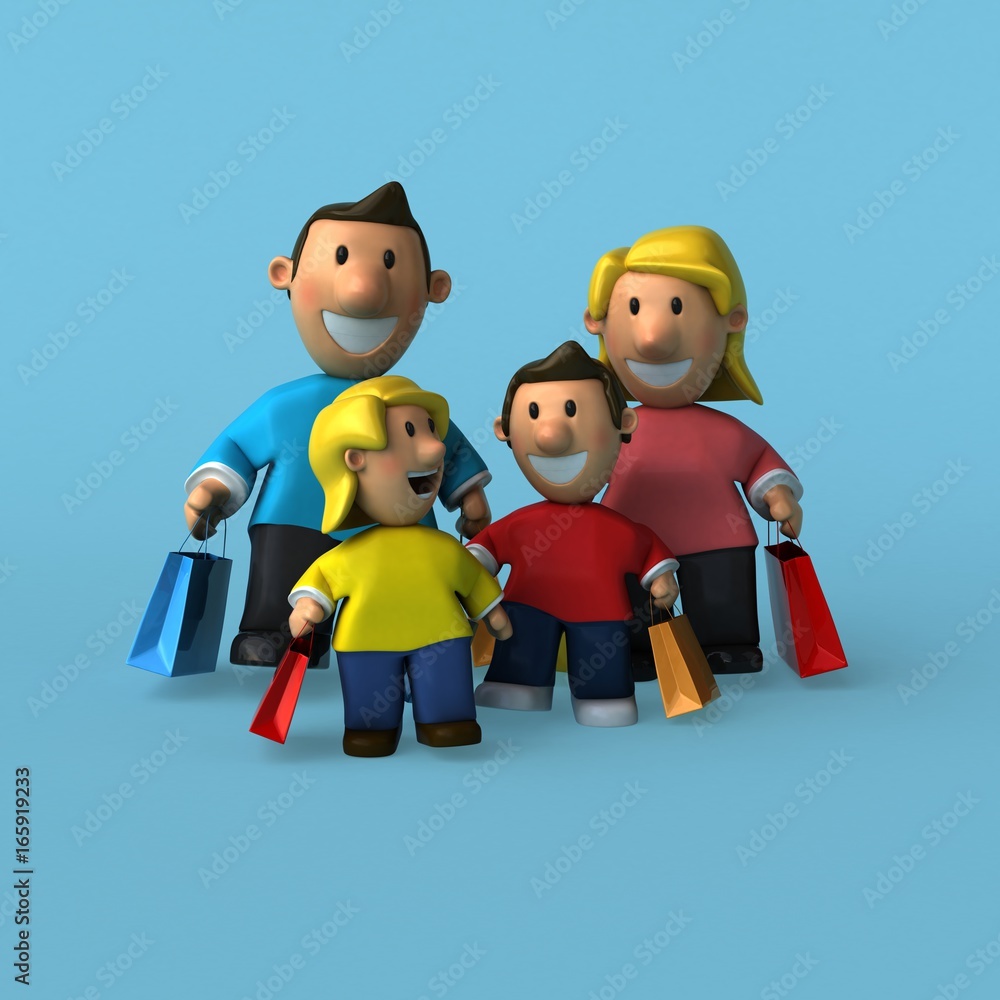 Family - 3D Illustration