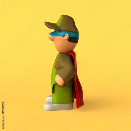 Gardener - 3D Illustration photo