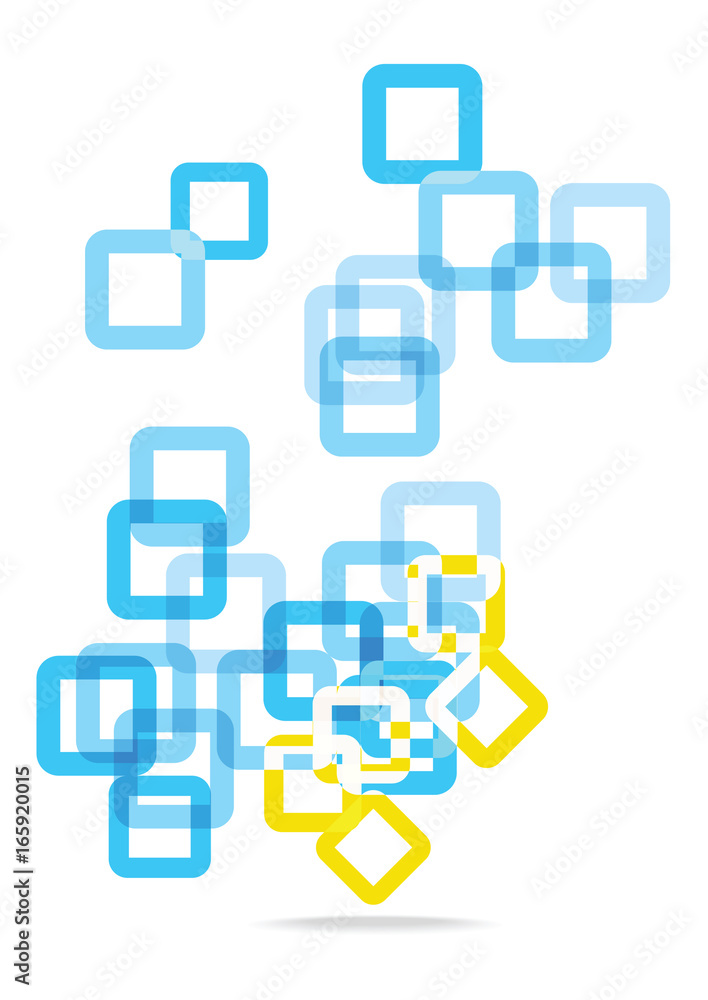 bright squares outlines isolated on white background bright squares outlines isolated on white background