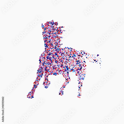 Icon of running horse